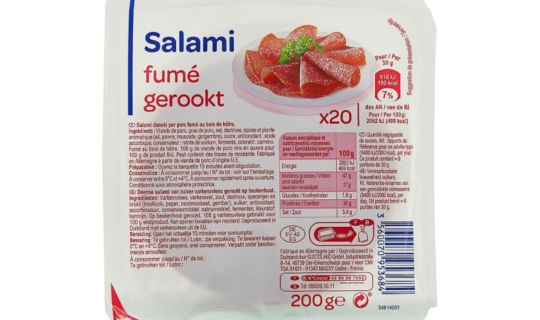 Salami fumé