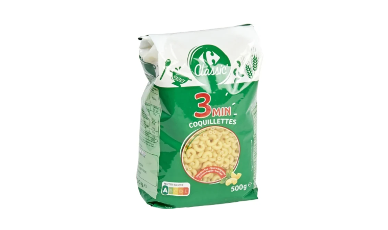 Pâtes coquillettes 3 minutes